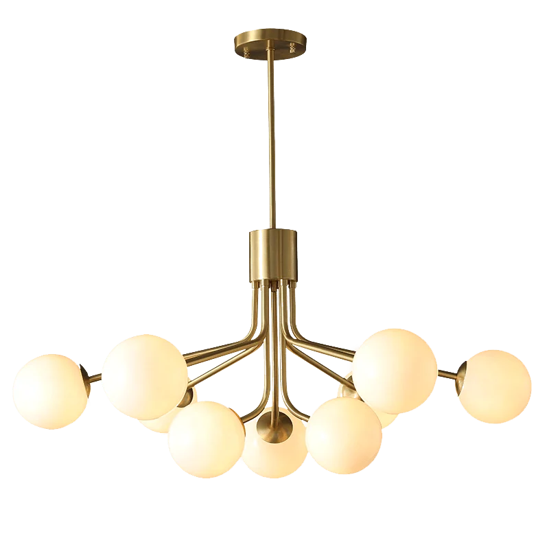 Cora - Modern Glass Globe Chandelier -Bathlova