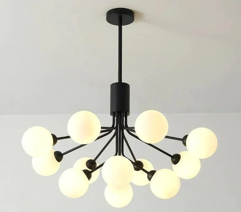 Cora - Modern Glass Globe Chandelier -Bathlova