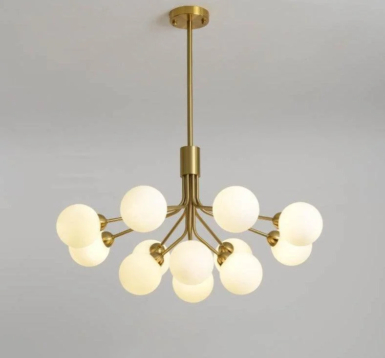 Cora - Modern Glass Globe Chandelier -Bathlova