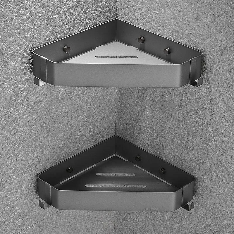 Corner Shelf Bathroom Storage Shelves Stainless Steel Triangle Towel Rack -Bathlova