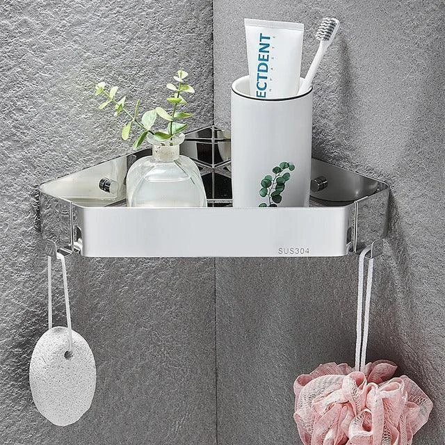 Corner Shelf Bathroom Storage Shelves Triangle Towel Storage Rack -Bathlova