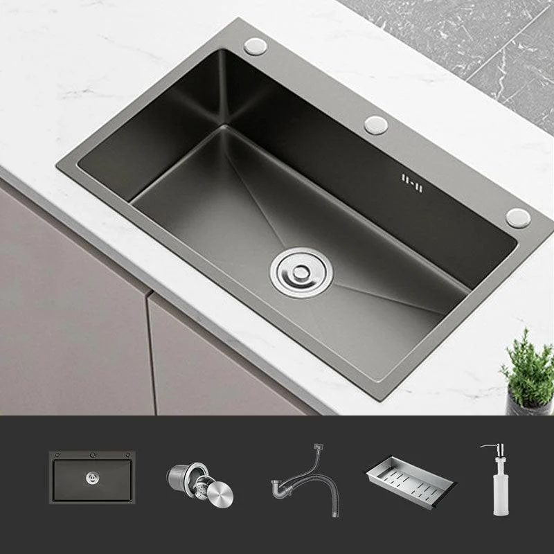 Corrosion Resistant Kitchen Sink Stainless Steel Modern Style Kitchen Sink -Bathlova