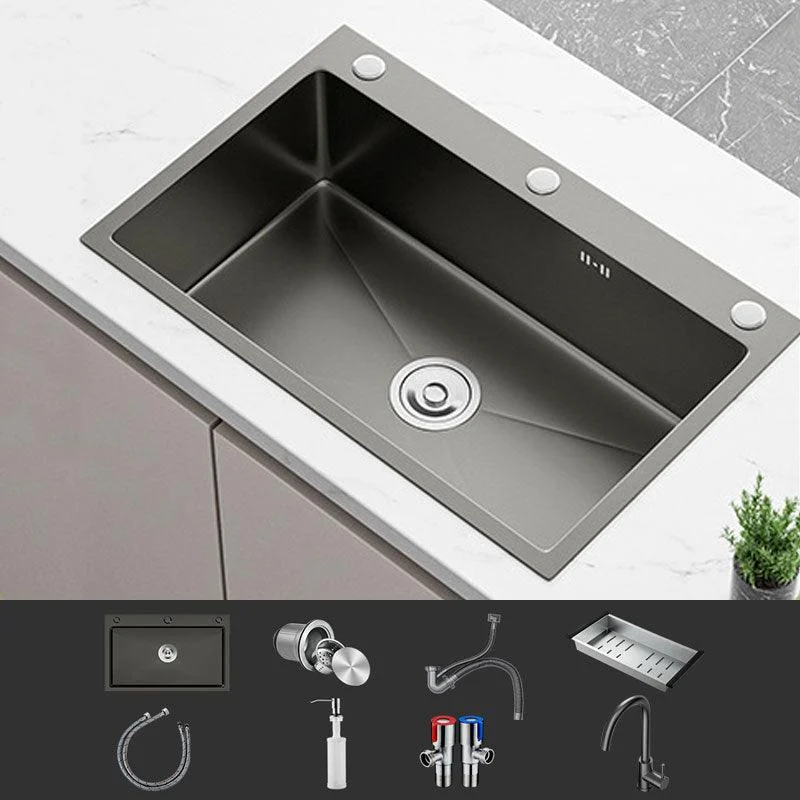 Corrosion Resistant Kitchen Sink Stainless Steel Modern Style Kitchen Sink -Bathlova