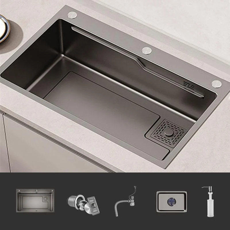 Corrosion Resistant Kitchen Sink Stainless Steel Modern Style Kitchen Sink -Bathlova