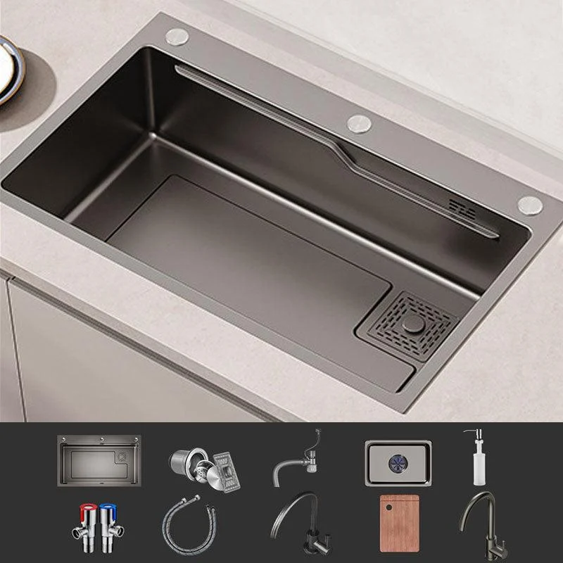 Corrosion Resistant Kitchen Sink Stainless Steel Modern Style Kitchen Sink -Bathlova