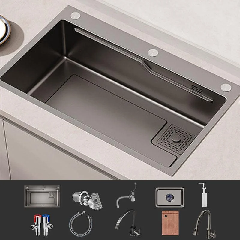 Corrosion Resistant Kitchen Sink Stainless Steel Modern Style Kitchen Sink -Bathlova