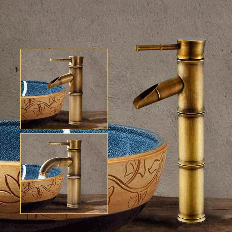 Country Style Vanity Sink Tap Single Hole Bathroom Tap -Bathlova