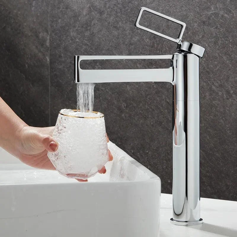 Creative Hollowed Out Design Water Tap Tall Bathroom Basin Tap -Bathlova