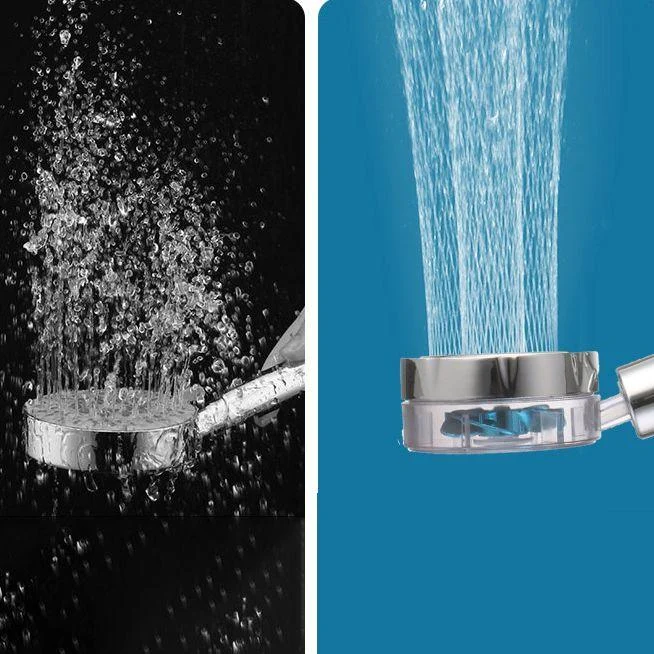 Creative Metal Shower Head Adjustable Water Flow Round Handheld Shower Head -Bathlova