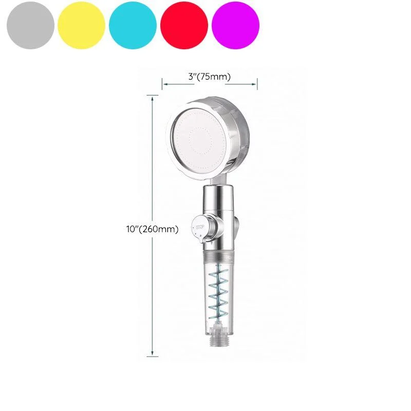 Creative Metal Shower Head Adjustable Water Flow Round Handheld Shower Head -Bathlova