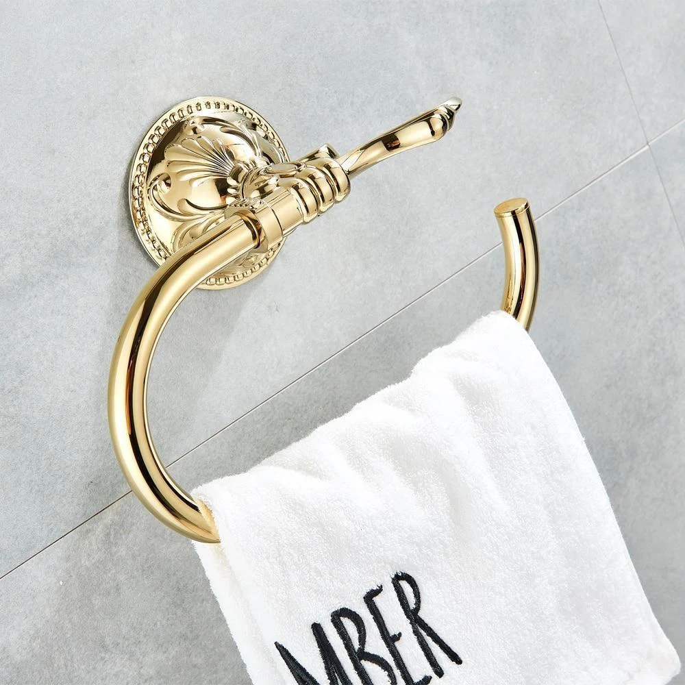 Creative Semi Oval Bathroom Towel Ring -Bathlova