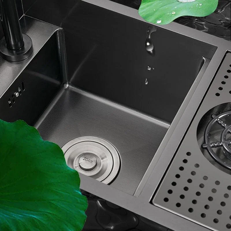 Creative Soundproofing Sink Stainless Steel Kitchen Sink with Accessories -Bathlova