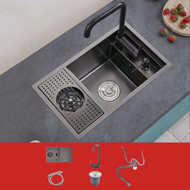 Creative Soundproofing Sink Stainless Steel Kitchen Sink with Accessories -Bathlova