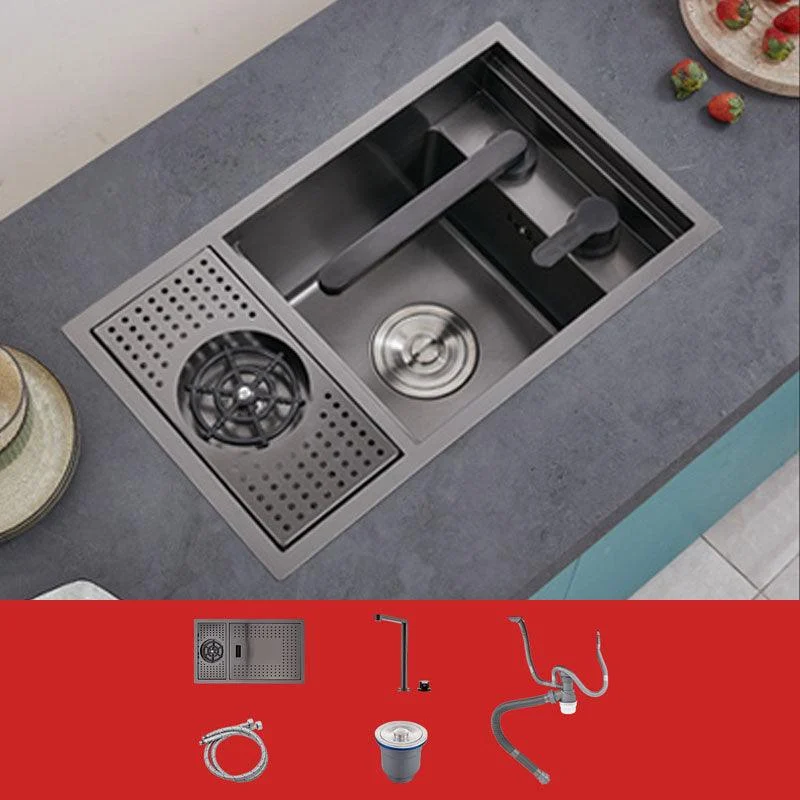 Creative Soundproofing Sink Stainless Steel Kitchen Sink with Accessories -Bathlova