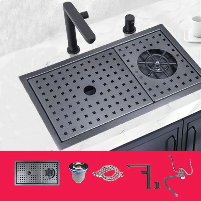 Creative Soundproofing Sink Stainless Steel Kitchen Sink with Accessories -Bathlova