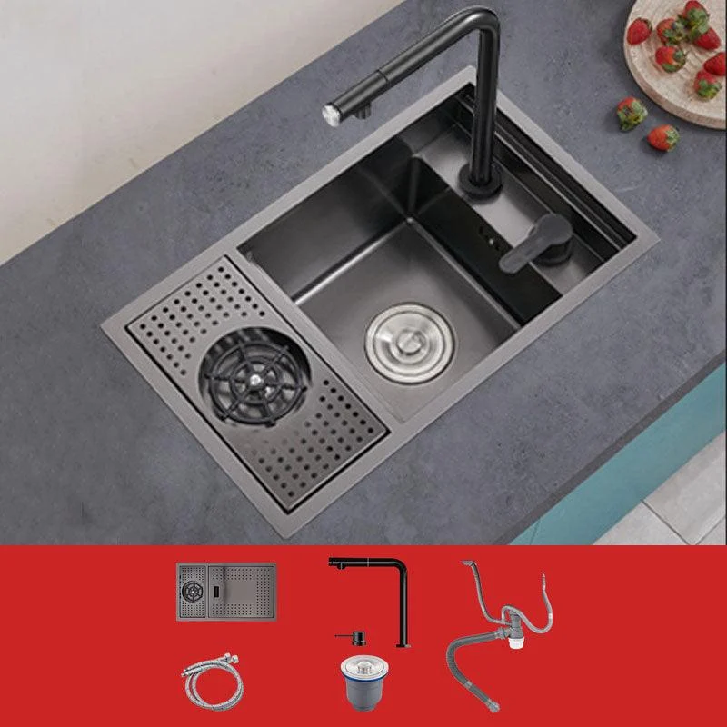 Creative Soundproofing Sink Stainless Steel Kitchen Sink with Accessories -Bathlova