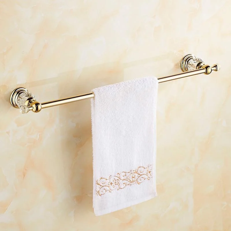 Crystal Design Towel Holder Bar Bathroom Accessories -Bathlova