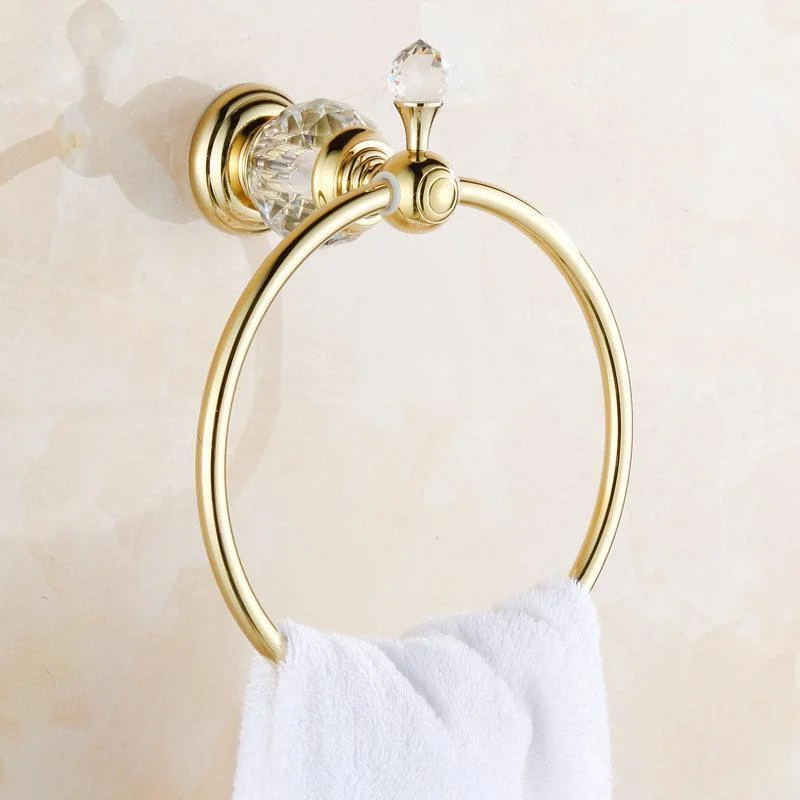 Crystal Towel Ring Bathroom Accessory -Bathlova