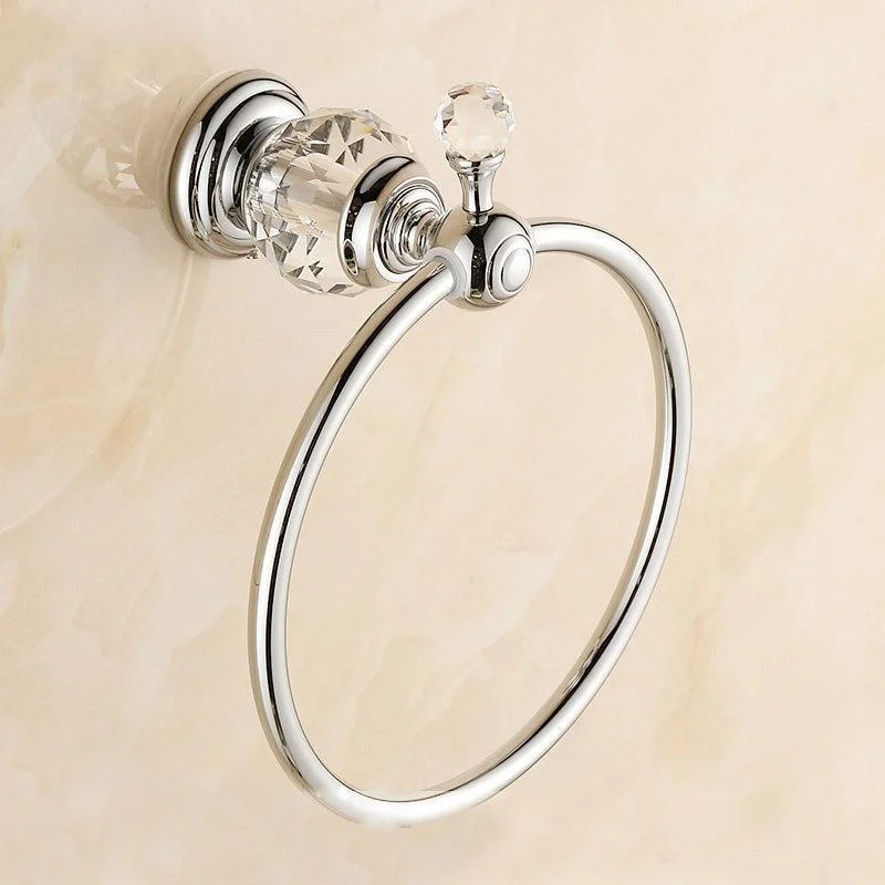 Crystal Towel Ring Bathroom Accessory -Bathlova