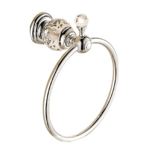 Crystal Towel Ring Bathroom Accessory -Bathlova