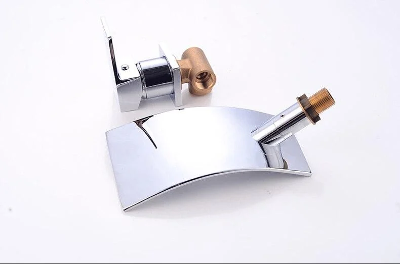 Curved Waterfall Wall Mounted Tap -Bathlova