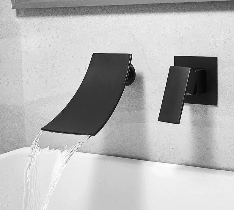 Curved Waterfall Wall Mounted Tap -Bathlova