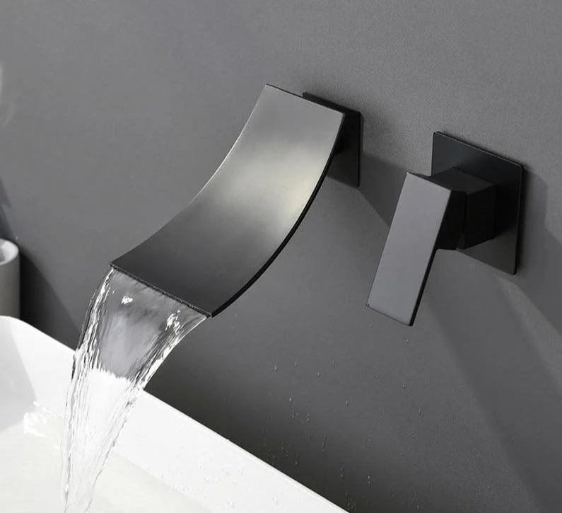 Curved Waterfall Wall Mounted Tap -Bathlova