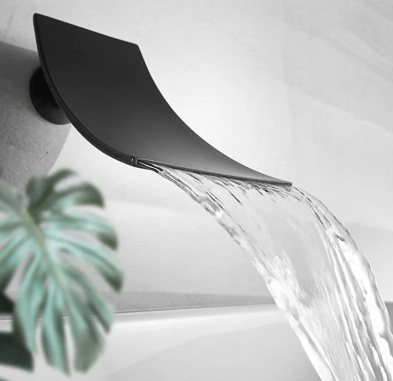 Curved Waterfall Wall Mounted Tap -Bathlova