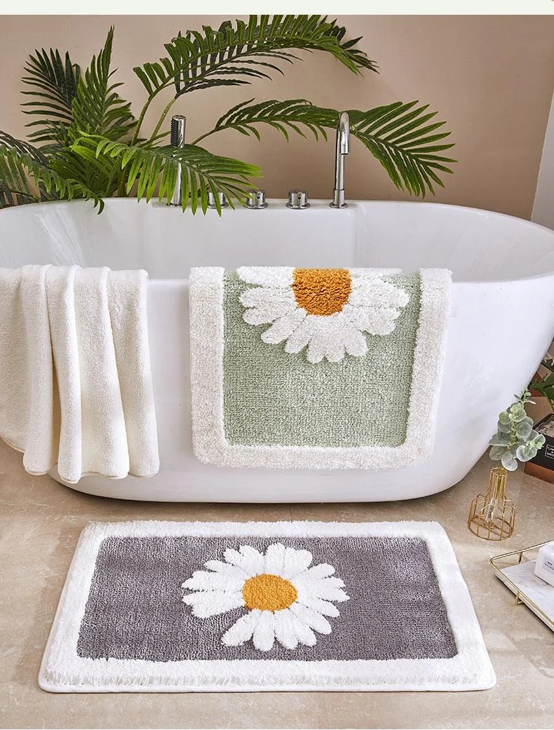 Daisy Bath Mat -Bathlova