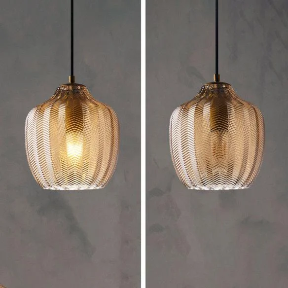 Danae - Textured Glass Pendant Lights -Bathlova