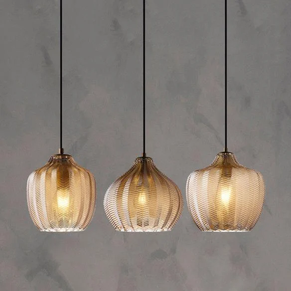 Danae - Textured Glass Pendant Lights -Bathlova