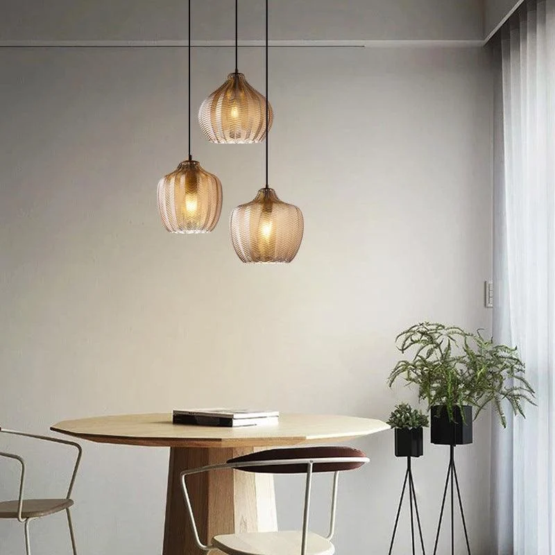 Danae - Textured Glass Pendant Lights -Bathlova