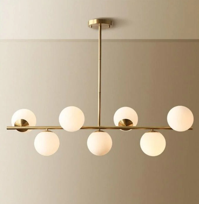 Davi - Frosted Glass Horizontal Light Fixture -Bathlova