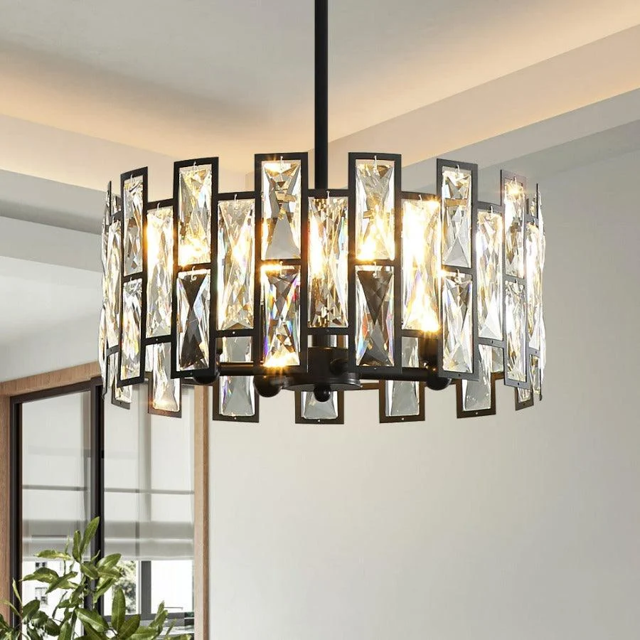 Deacon - Modern Glass Crystal Chandelier -Bathlova