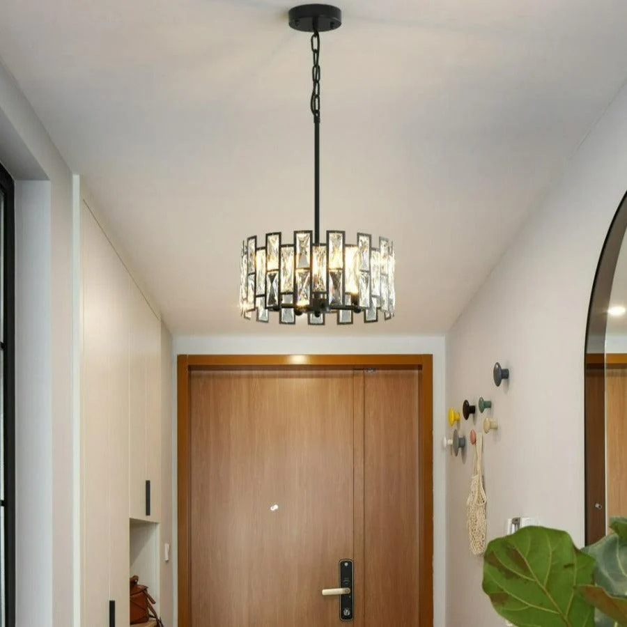 Deacon - Modern Glass Crystal Chandelier -Bathlova