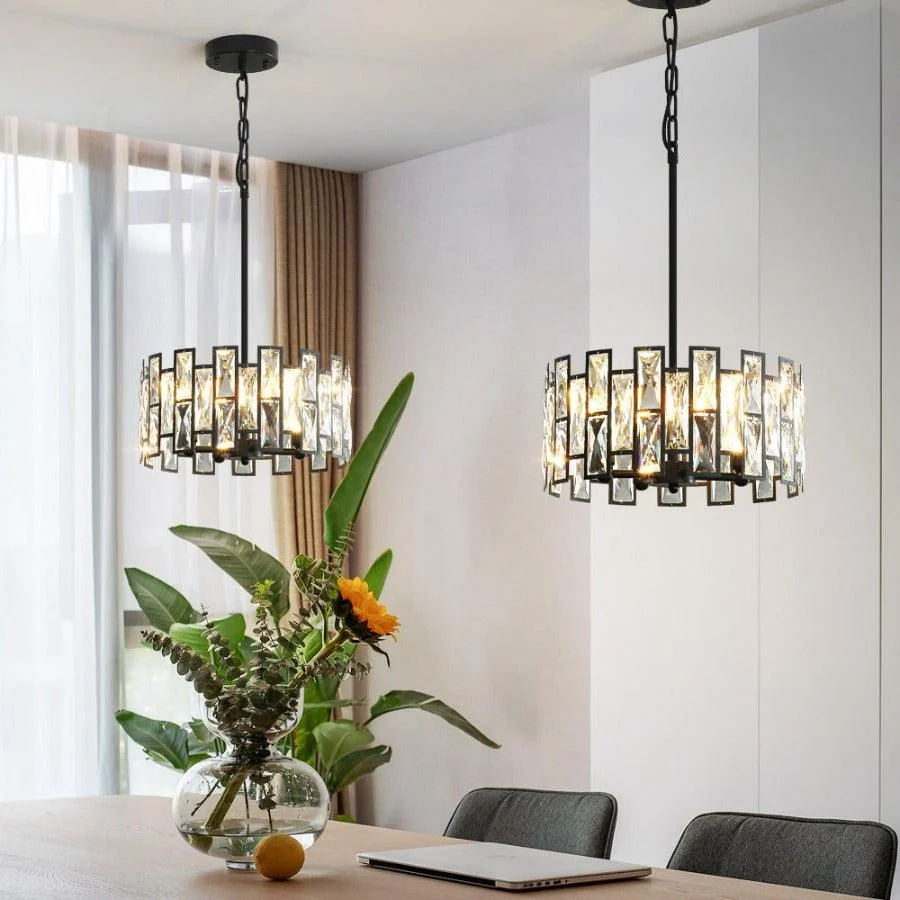 Deacon - Modern Glass Crystal Chandelier -Bathlova