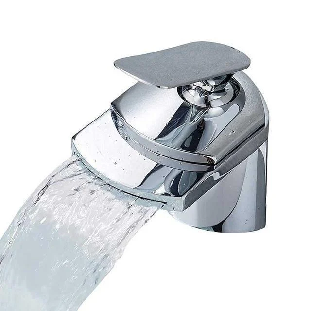 Deck Mount Waterfall Spout Basin Tap -Bathlova