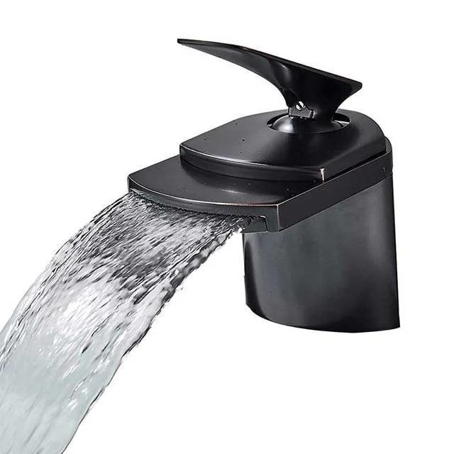 Deck Mount Waterfall Spout Basin Tap -Bathlova