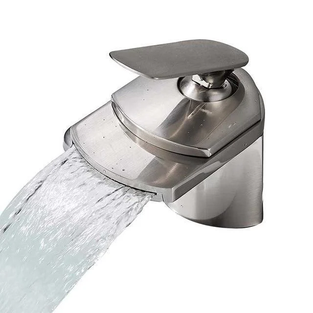 Deck Mount Waterfall Spout Basin Tap -Bathlova