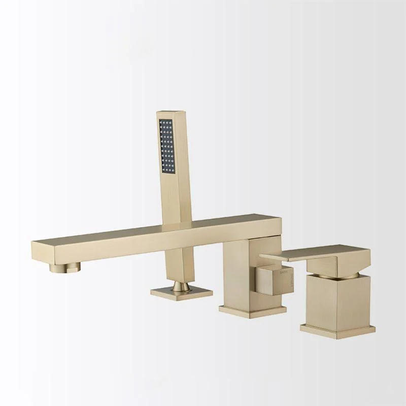 Deck Mounted Bathroom Tap Modern Style Metal Bathroom Tap -Bathlova