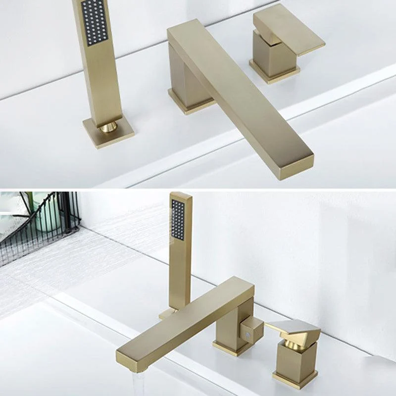 Deck Mounted Bathroom Tap Modern Style Metal Bathroom Tap -Bathlova