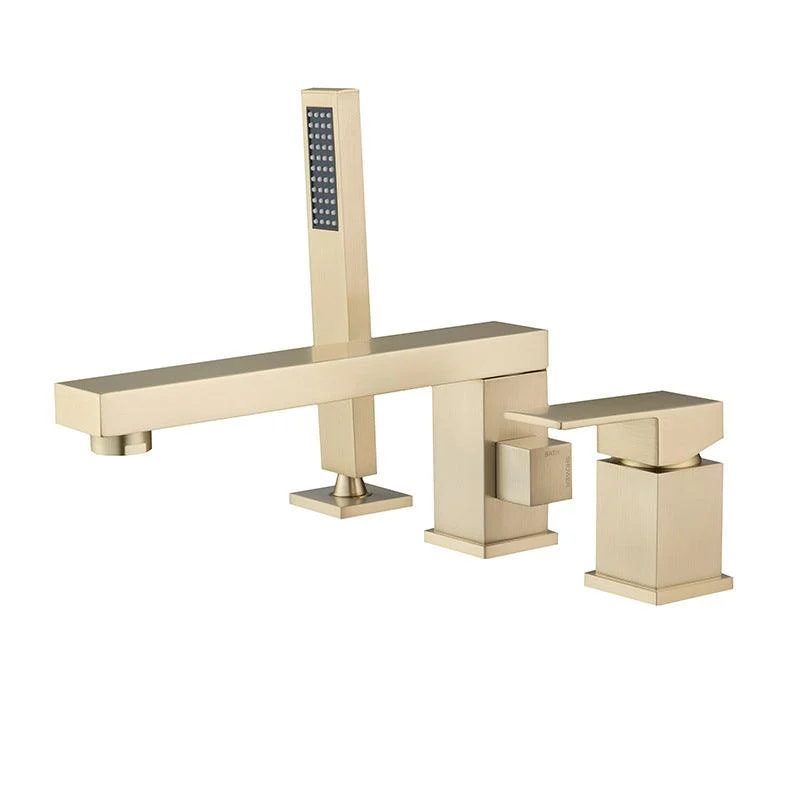 Deck Mounted Bathroom Tap Modern Style Metal Bathroom Tap -Bathlova