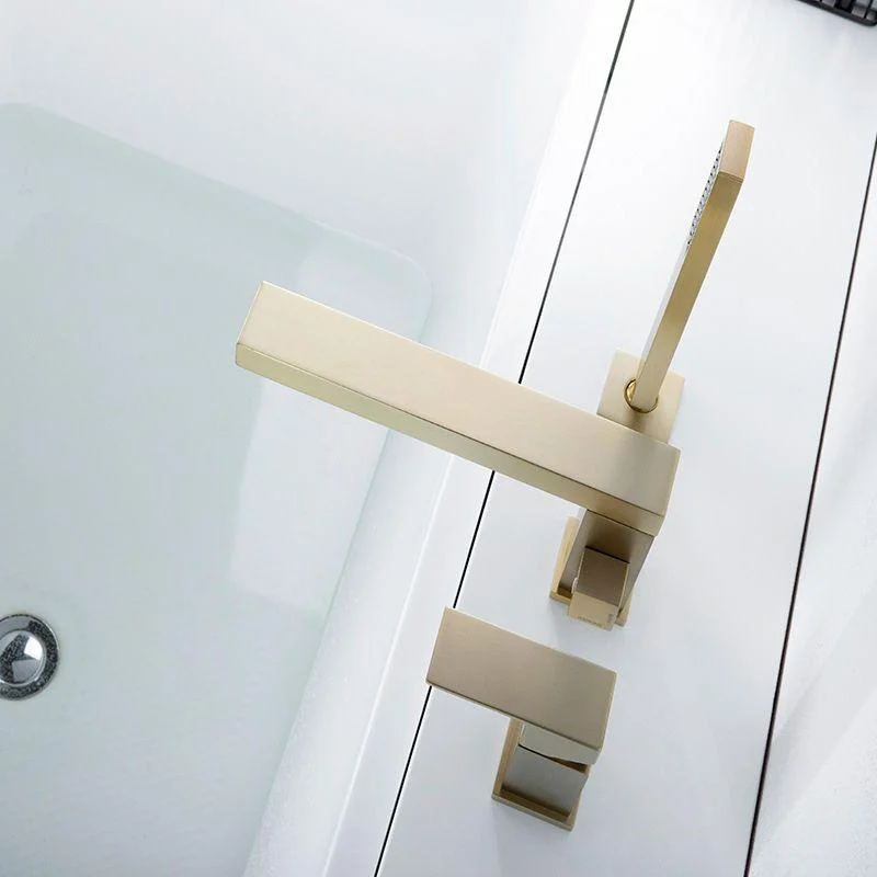 Deck Mounted Bathroom Tap Modern Style Metal Bathroom Tap -Bathlova