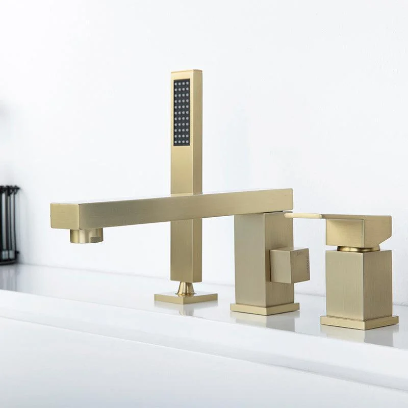 Deck Mounted Bathroom Tap Modern Style Metal Bathroom Tap -Bathlova