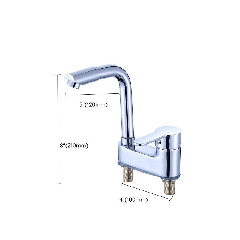 Deck Mounted Center Freestanding Tub Filler Single Handle Freestanding Tap -Bathlova