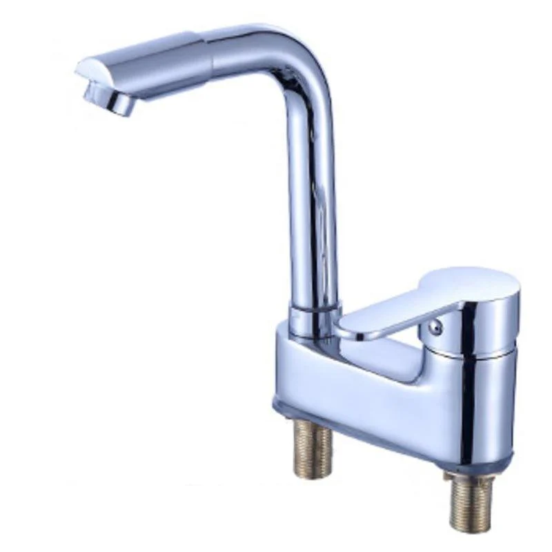 Deck Mounted Center Freestanding Tub Filler Single Handle Freestanding Tap -Bathlova