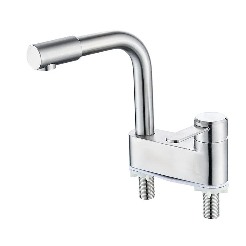 Deck Mounted Center Freestanding Tub Filler Single Handle Freestanding Tap -Bathlova