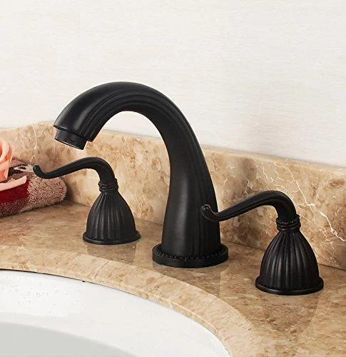 Deck Mounted Dual Handle Tap -Bathlova