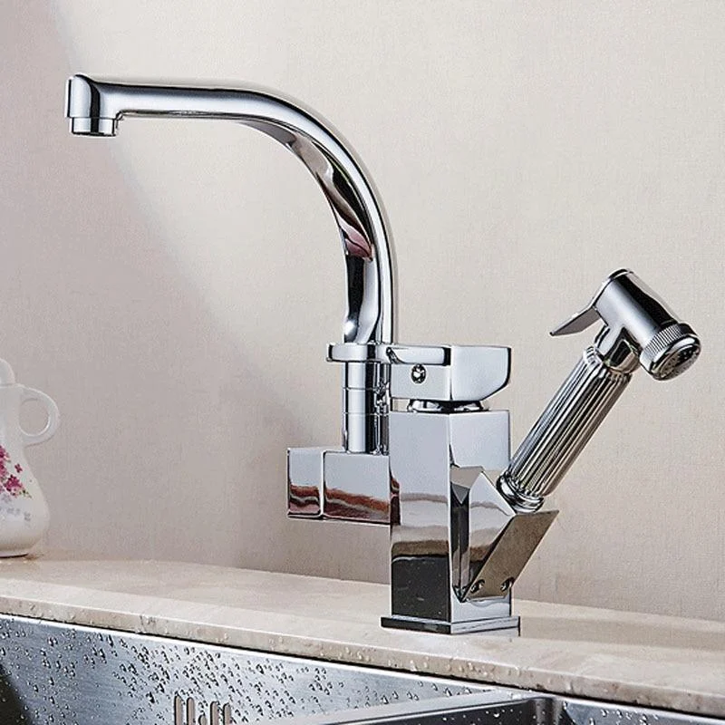 Deck Mounted Dual Spout Kitchen Tap -Bathlova