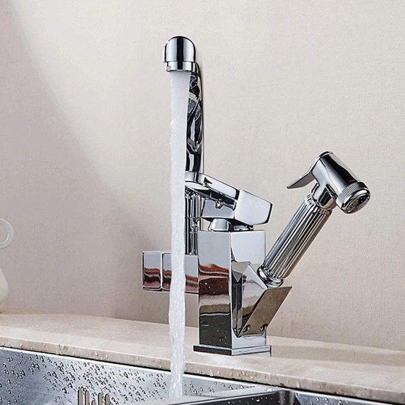 Deck Mounted Dual Spout Kitchen Tap -Bathlova